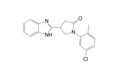 2-Pyrrolidinone, 4-(1H-1,3-benzimidazol-2-yl)-1-(5-chloro-2-methylphenyl)-