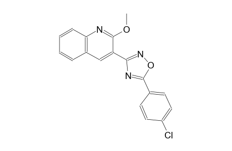 3-[5-(4-chlorophenyl)-1,2,4-oxadiazol-3-yl]-2-methoxyquinoline