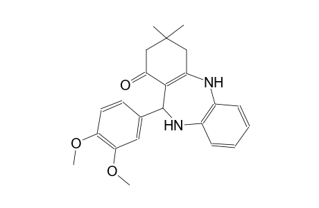 11-(3,4-Dimethoxy-phenyl)-3,3-dimethyl-2,3,4,5,10,11-hexahydro-dibenzo[b,e][1,4]diazepin-1-one