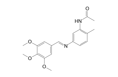 5'-[(3,4,5-trimethoxybenzylidene)amino]-o-acetotoluidide