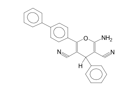 2-AMINO-6-(4-BIPHENYLYL)-4-PHENYL-3,5-DICYANO-4H-PYRAN