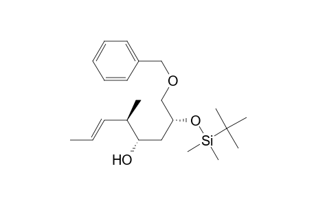 (2R,4S,5R)-(6E)-2-[(1,1-dimethylethyl)dimethylsiloxy]-5-methyl-1-(phenylmethoxy)-6-octen-4-ol