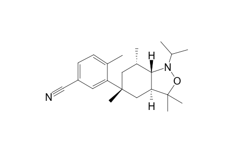 rac-3-((3aS,5R,7S,7aS)-1-isopropyl-3,3,5,7-tetramethyloctahydrobenzo[c]isoxazol-5-yl)-4-Toluonitrile