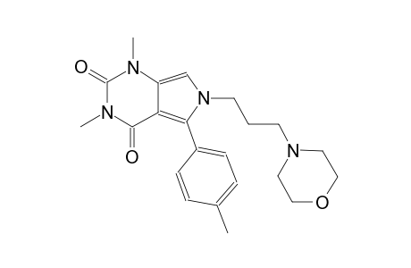 1,3-dimethyl-5-(4-methylphenyl)-6-[3-(4-morpholinyl)propyl]-1H-pyrrolo[3,4-d]pyrimidine-2,4(3H,6H)-dione