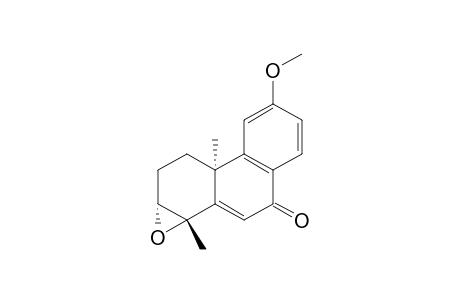 Phenanthro[1,2-b]oxiren-3(1aH)-one, 7b,8,9,9a-tetrahydro-6-methoxy-1a,7b-dimethyl-, [1aS-(1a.alpha.,7b.alpha.,9a.alpha.)]-