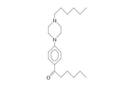 N'-(4-Hexanoyl-phenyl)-N-hexyl-piperazine