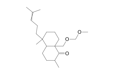 (2.xi.,4as,5s 8as)-(+)-2,5.beta.-dimethyl-8a.beta.-methoxymethoxymethyl-5.alpha.-(4-methyl-3-pentenyl)-3,4,4a,5,6,7,8,8a-octahydronaphthalen-1(2h)-one