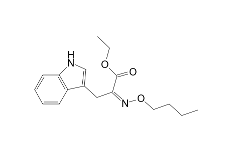 1H-Indole-3-propanoic acid, .alpha.-(butoxyimino)-, ethyl ester