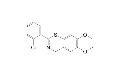 4H-1,3-Benzothiazine, 2-(2-chlorophenyl)-6,7-dimethoxy-