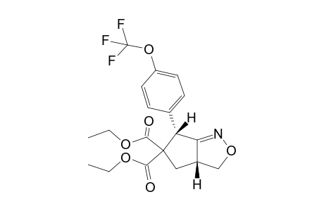 (3aR,6S)-6-[4-(trifluoromethoxy)phenyl]-3,3a,4,6-tetrahydrocyclopenta[c]isoxazole-5,5-dicarboxylic acid diethyl ester