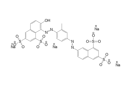 1,3-Naphthalenedisulfonic acid, 8-[[4-[(6,8-disulfo-2-naphthalenyl)azo]-2-methylphenyl]azo]-7-hydroxy-, tetrasodium salt
