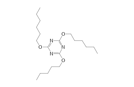 1,3,5-Triazine, 2,4-bis(hexyloxy)-6-(pentyloxy)-