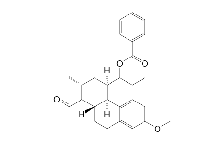 #15;(1RS,2RS,4RS,4ASR,10ASR,1'SR)-4-(1'-BENZOYLOXYPROPYL)-7-METHOXY-2-METHYL-3,4,4A,9,10,10A-HEXAHYDROPHENANTHRENE-1(2H)-CARBALDEHYDE;MAJOR-ISOMER