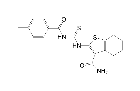 benzo[b]thiophene-3-carboxamide, 4,5,6,7-tetrahydro-2-[[[(4-methylbenzoyl)amino]carbonothioyl]amino]-