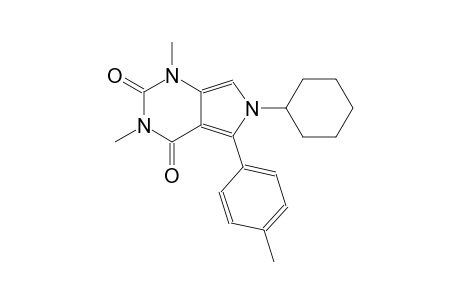 6-cyclohexyl-1,3-dimethyl-5-(4-methylphenyl)-1H-pyrrolo[3,4-d]pyrimidine-2,4(3H,6H)-dione