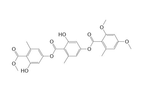 Benzoic acid, 4-[(2,4-dimethoxy-6-methylbenzoyl)oxy]-2-hydroxy-6-methyl-, 3-hydroxy-4-(methoxycarbonyl)-5-methylphenyl ester