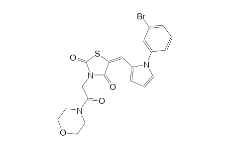 (5E)-5-{[1-(3-bromophenyl)-1H-pyrrol-2-yl]methylene}-3-[2-(4-morpholinyl)-2-oxoethyl]-1,3-thiazolidine-2,4-dione