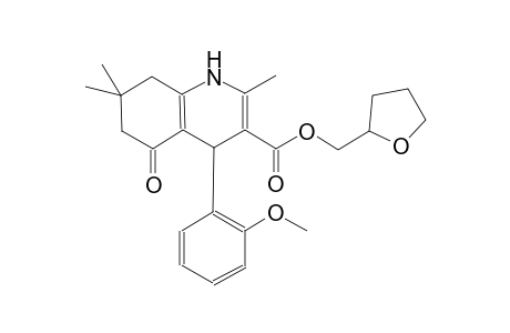 tetrahydro-2-furanylmethyl 4-(2-methoxyphenyl)-2,7,7-trimethyl-5-oxo-1,4,5,6,7,8-hexahydro-3-quinolinecarboxylate