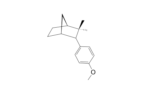2-(4'-METHOXYPHENYL)-3,3-DIMETHYLBICYCLO-[2.2.1]-HEPT-2-YL-CATION