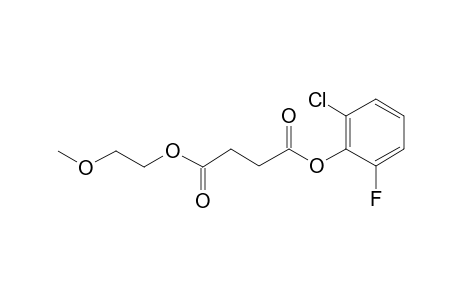 Succinic acid, 2-chloro-6-fluorophenyl 2-methoxyethyl ester