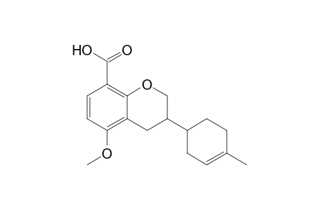 8-Carboxy-3-(1'-methylcyclohexen-4'-yl)-5-methoxybenzopyran