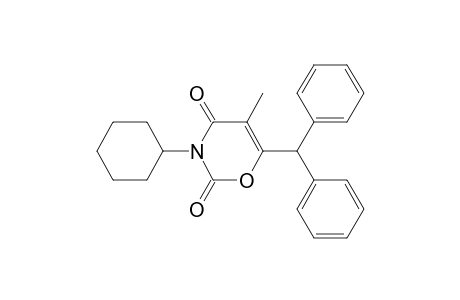 2H-1,3-Oxazine-2,4(3H)-dione, 3-cyclohexyl-6-(diphenylmethyl)-5-methyl-