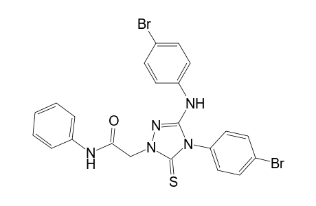 1H-1,2,4-Triazole-1-acetamide, 4-(4-bromophenyl)-3-[(4-bromophenyl)amino]-4,5-dihydro-N-phenyl-5-thioxo-