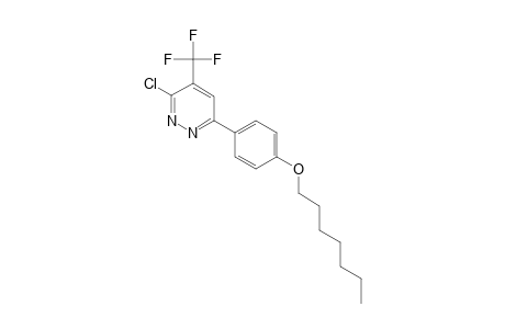 3-CHLORO-6-(4-HEPTYLOXYPHENYL)-4-TRIFLUOROMETHYL-PYRIDAZINE