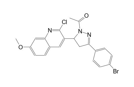 3-[1-acetyl-3-(4-bromophenyl)-4,5-dihydro-1H-pyrazol-5-yl]-2-chloro-7-quinolinyl methyl ether