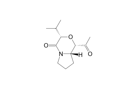(3S,5S,6S)-2-Oxo-3-isopropyl-5-acetyl-1-aza-4-oxabicyclo[4.3.0]nonane