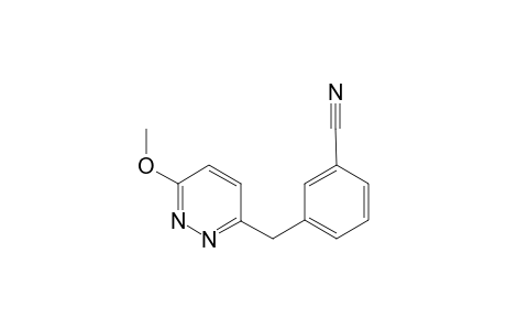 3-[(6-Methoxypyridazin-3-yl)methyl]benzonitrile