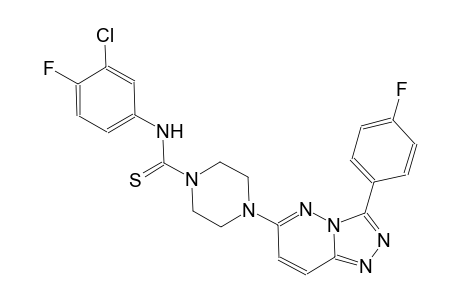 1-piperazinecarbothioamide, N-(3-chloro-4-fluorophenyl)-4-[3-(4-fluorophenyl)[1,2,4]triazolo[4,3-b]pyridazin-6-yl]-