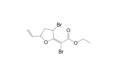 (2Z)-2-bromo-2-(3-bromo-5-ethenyl-2-oxolanylidene)acetic acid ethyl ester