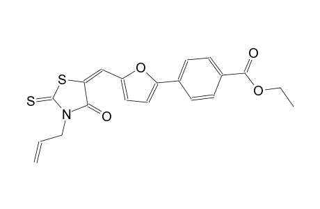 benzoic acid, 4-[5-[(E)-[4-oxo-3-(2-propenyl)-2-thioxo-5-thiazolidinylidene]methyl]-2-furanyl]-, ethyl ester