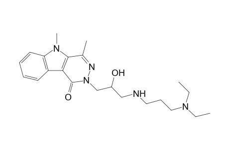 2-(3-{[3-(Diethylamino)propyl]amino}-2-hydroxypropyl)-4,5-dimethyl-2,5-di-hydro-1Hpyridazino[4,5-b]indol-1-one