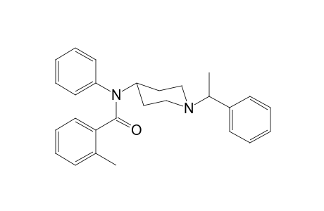 2-Methyl-N-phenyl-N-[1-(1-phenylethyl)piperidin-4-yl]benzamide