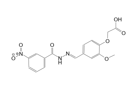 benzoic acid, 3-nitro-, 2-[(E)-[4-(carboxymethoxy)-3-methoxyphenyl]methylidene]hydrazide