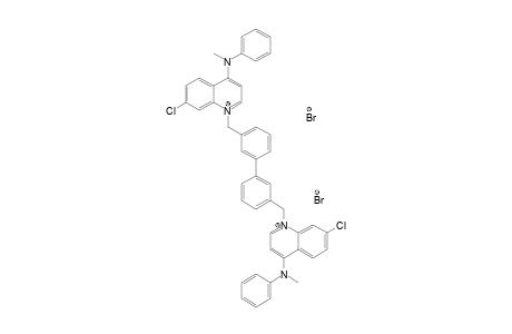 [7-chloro-1-[3-[3-[[7-chloro-4-(methyl-phenyl-amino)quinolin-1-ium-1-yl]methyl]phenyl]benzyl]quinolin-1-ium-4-yl]-methyl-phenyl-amine dibromide