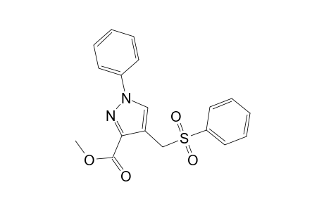 4-(benzenesulfonylmethyl)-1-phenyl-3-pyrazolecarboxylic acid methyl ester