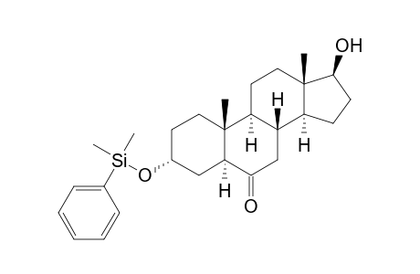 3.alphta.(-Dimethylphenylsiloxy)-17.beta.-hydroxy-5.alpha..-androstane-6-one