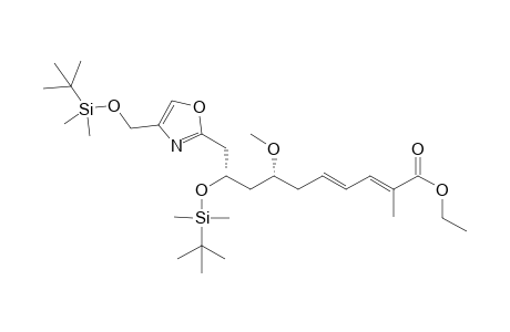 (2E,4E,7R,9S)-9-tert-Butyldimethylsilyloxy-10-(4-tert-butyldimethylsilyloxymethyl-1,3-oxazol-2-yl)-7-methoxy-2-methyldeca-2,4-dienoate