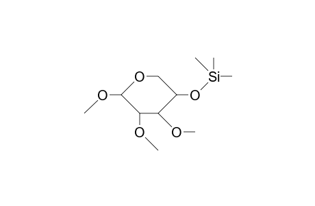 Methyl-2,3-di-O-methyl-4-O-trimethylsilyl.beta.-D-xylopyranosid