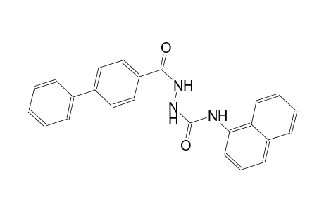 2-([1,1'-biphenyl]-4-ylcarbonyl)-N-(1-naphthyl)hydrazinecarboxamide