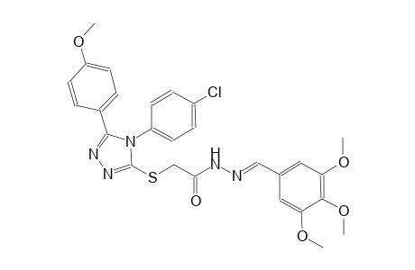 2-{[4-(4-chlorophenyl)-5-(4-methoxyphenyl)-4H-1,2,4-triazol-3-yl]sulfanyl}-N'-[(E)-(3,4,5-trimethoxyphenyl)methylidene]acetohydrazide