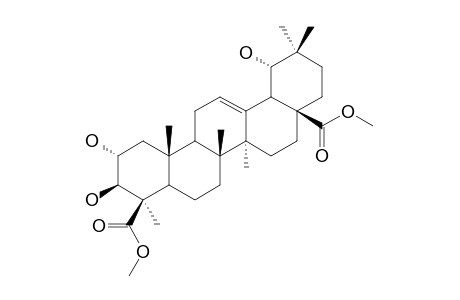 DIMETHYL-2-ALPHA,3-BETA,19-ALPHA-TRIHYDROXY-OLEAN-12-ENE-24,28-DIOATE;BARTOGENIC-ACID-DIMETHYLESTER