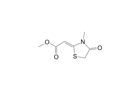 Acetic acid, (3-methyl-4-oxo-2-thiazolidinylidene)-, methyl ester