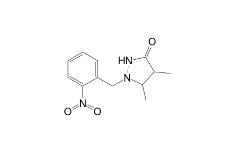 4,5-Dimethyl-1-(o-nitrobenzyl)pyrazolidin-3-one