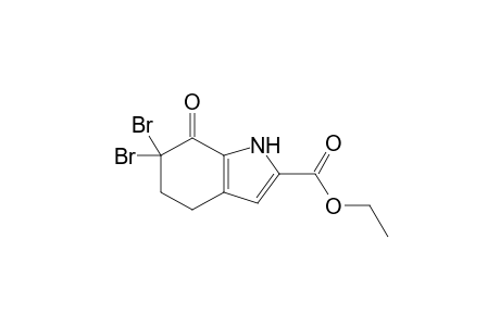 Ethyl 6,6-Dibromo-7-oxo-4,5,6,7-tetrahydroindole-2-carboxylate