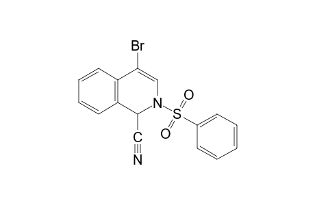 4-bromo-1,2-dihydro-2-(phenylsulfonyl)isoquinaldonitrile