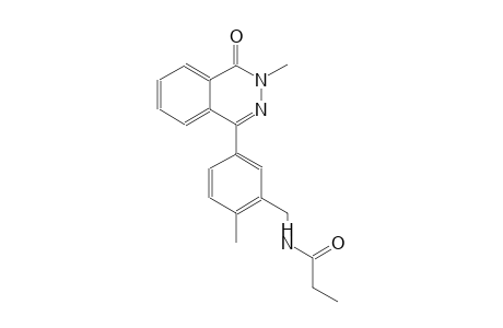 N-[2-methyl-5-(3-methyl-4-oxo-3,4-dihydro-1-phthalazinyl)benzyl]propanamide